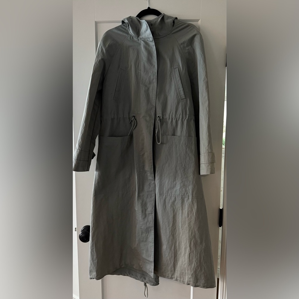 Zara Grey Hooded Jacket - Size Small